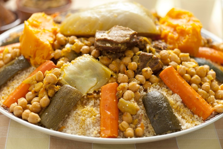 Photo moroccan couscous dish