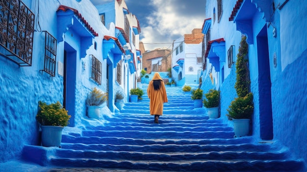 Photo moroccan girl on the street