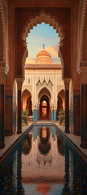 moroccan inner yard