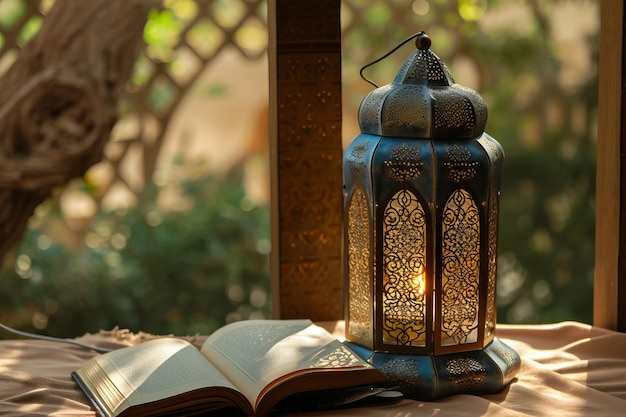 Moroccan lantern white and corah book beige