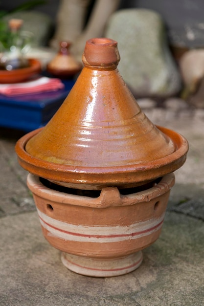 moroccan stove with tagine