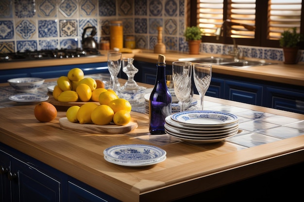 moroccan tiles kitchen splashback professional advertising photography