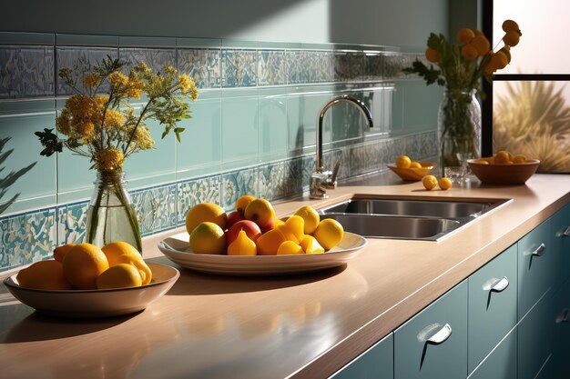 moroccan tiles kitchen splashback professional advertising photography