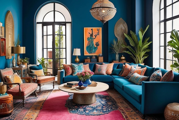 Moroccaninspired Living Room