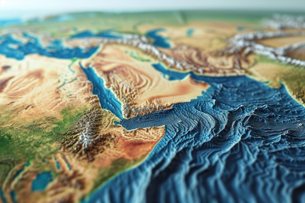 Photo morocco earthquake wave map