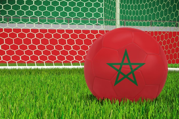 Photo morocco flag in stadium