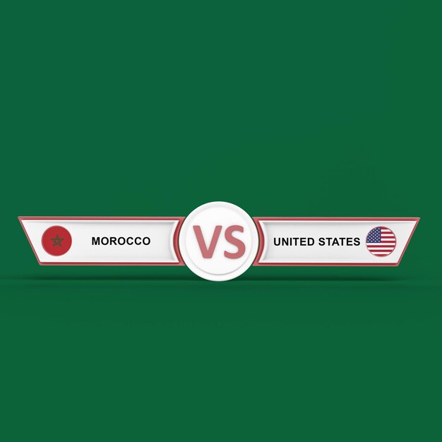 Photo morocco versus united states match