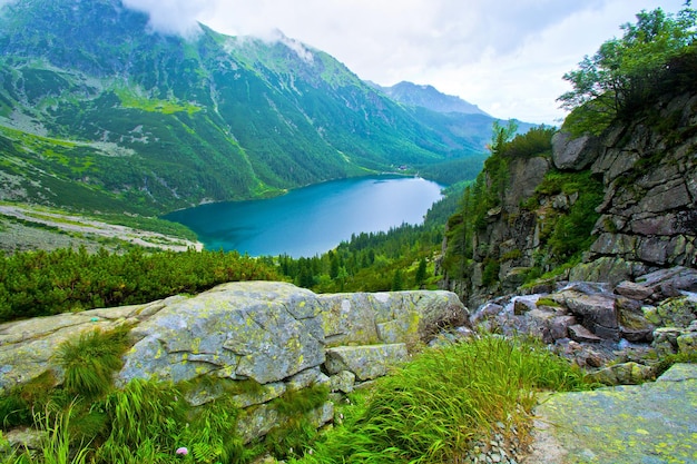 Photo morskie oko in tatry