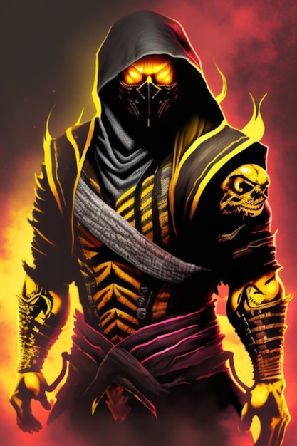 mortal kombat scorpio illustration