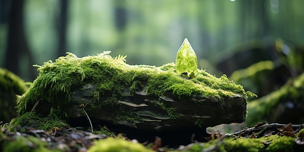 mos in het bos