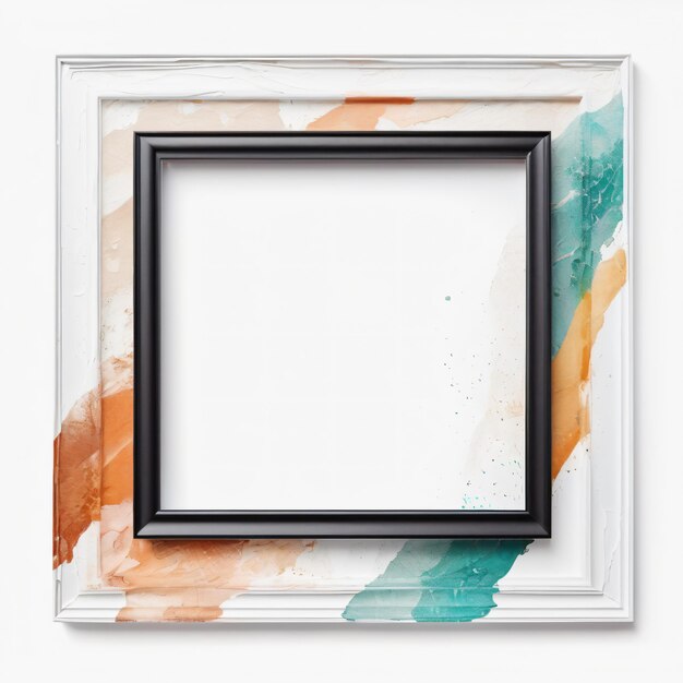 Mosaic abstract square frame