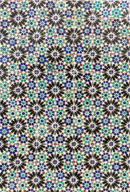 Mosaic pattern of ceramic tile