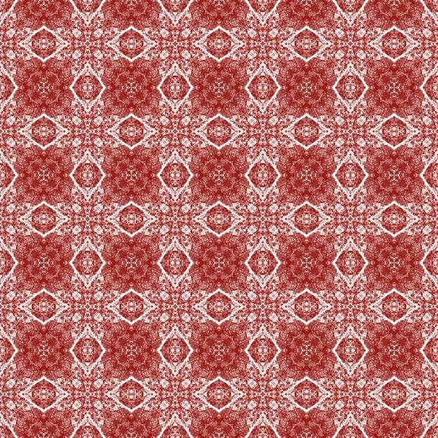 Mosaic seamless pattern. Maroon symmetrical kaleidoscope background. Retro mosaic seamless design. Textile ready fine print, swimwear fabric, wallpaper, wrapping.