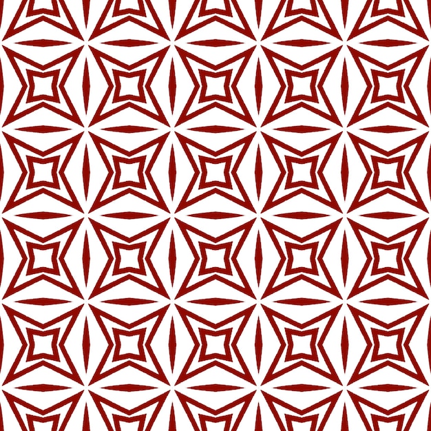 Mosaic seamless pattern Maroon symmetrical