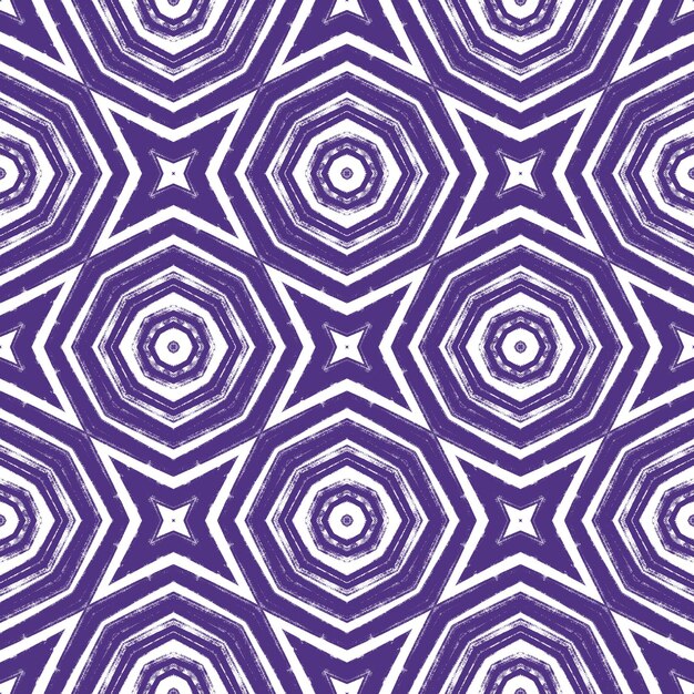 Mosaic seamless pattern purple symmetrical