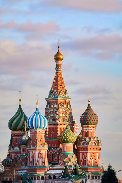 Photo moscow cathedral with blue sky