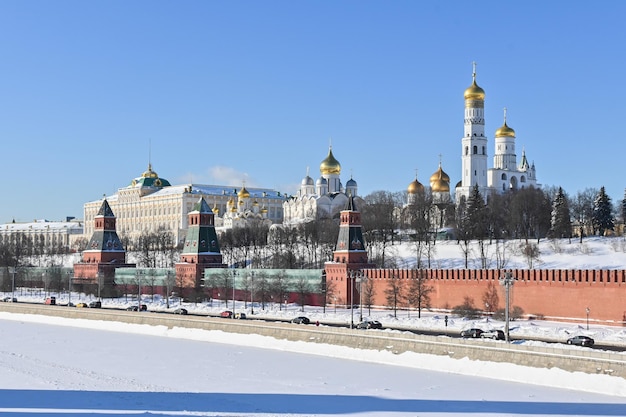 The Moscow Kremlin from the embankment