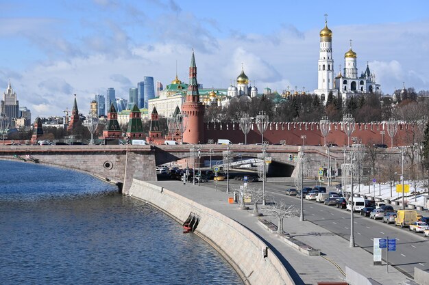 The Moscow Kremlin from the embankment