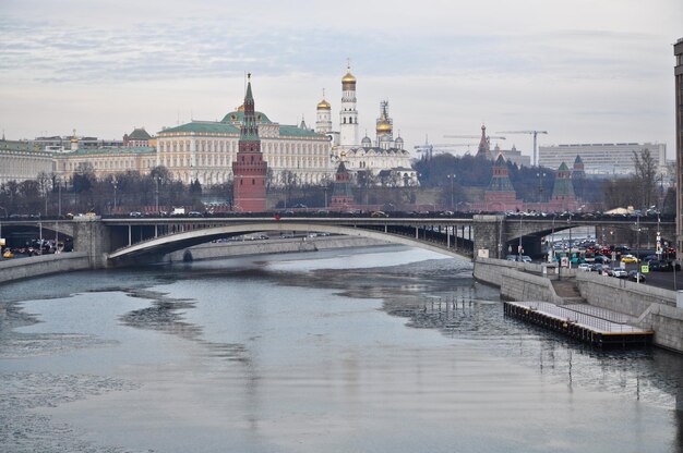 Moscow Kremlin from the side of Patriarchal bridge