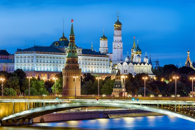 Moscow Kremlin in summer evening Russia