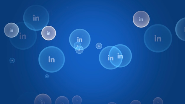 Москва, Россия - 9 декабря 2019 г .: Иконки социальной сети LinkedIn на простом фоне. Элегантный и роскошный динамичный стиль для бизнеса, корпоративного и социального шаблона, 3d иллюстрация
