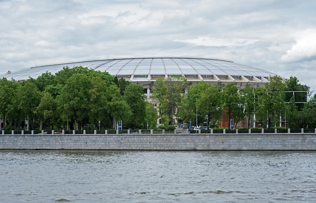 MOSCOW RUSSIA June 04 2017 Large sports arena of the sports complex Luzhniki in Moscow