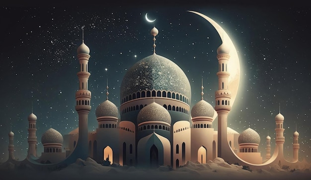 moskee in de ochtend moskee moskee's nachts
