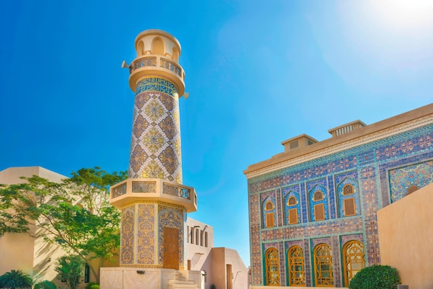 Moskee katara masjid met minaret in doha