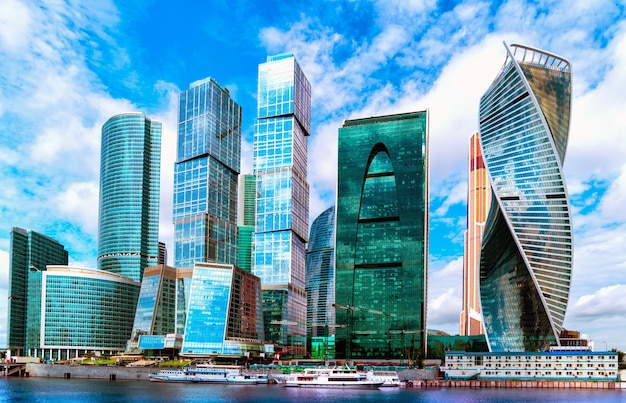 Moskou City, Rusland moderne stadscentrum van wolkenkrabbers