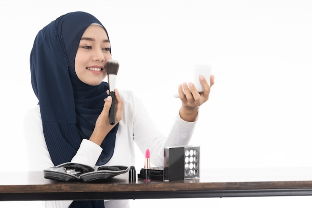 Moslim gezicht schoonheid cosmetica