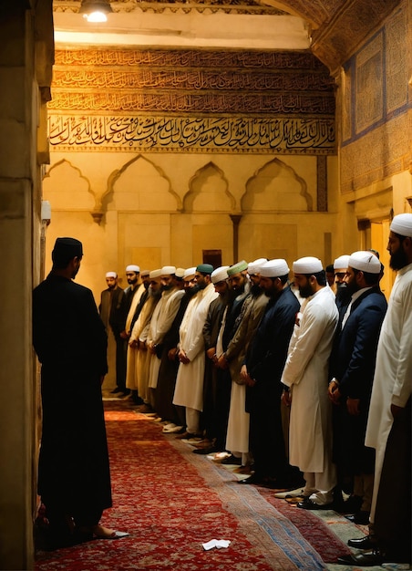 Moslimgemeenschap viert Eid ul fitr en Eid ulfitr spandoeken