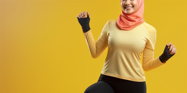 moslimmeisje yogameditatie