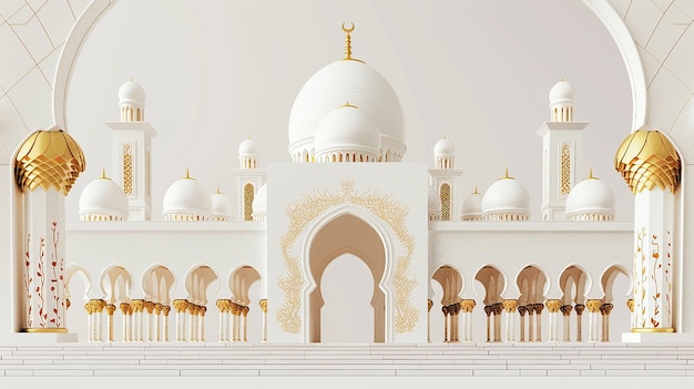 Moslims lopen in een moskee.