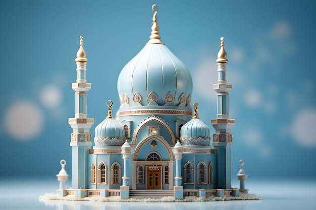 Mosque 3D Render