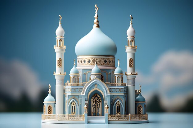 Mosque 3D Render