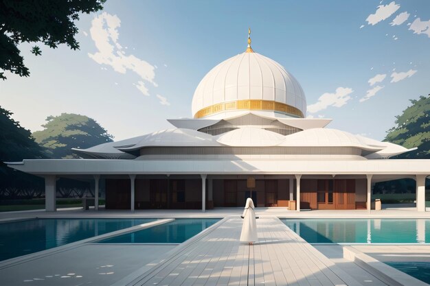 Mosque architecture design generative AI