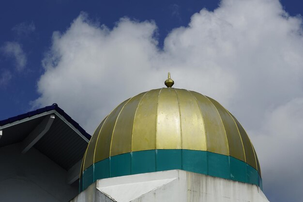 Mosque dome against blue sky