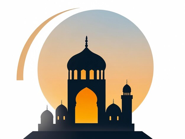 Mosque flat design is a minimalist approach to mosque architecture emphasizing simplicity clarity an