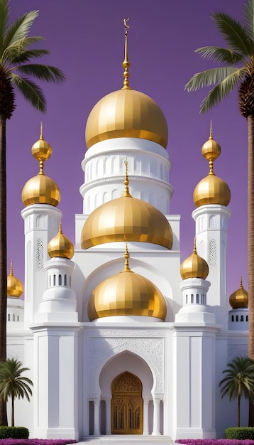 MOSQUE GOLDEN PURPLE