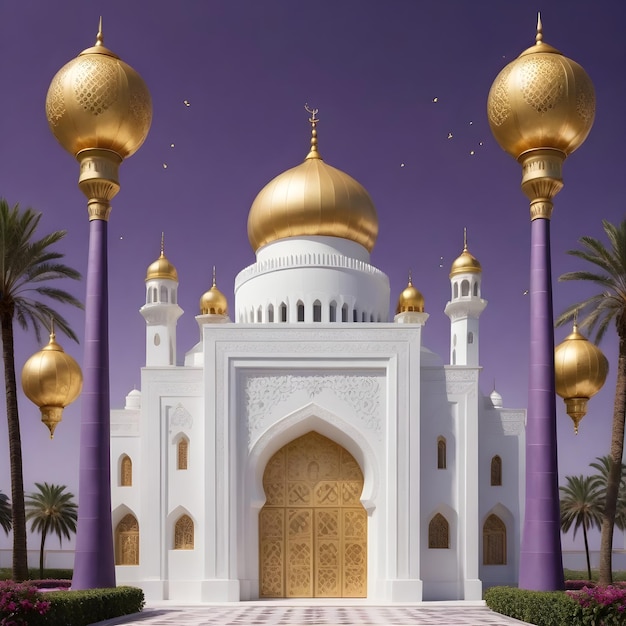 MOSQUE GOLDEN PURPLE