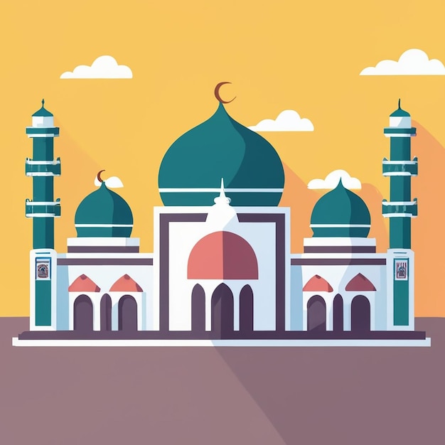 Photo mosque illustration image