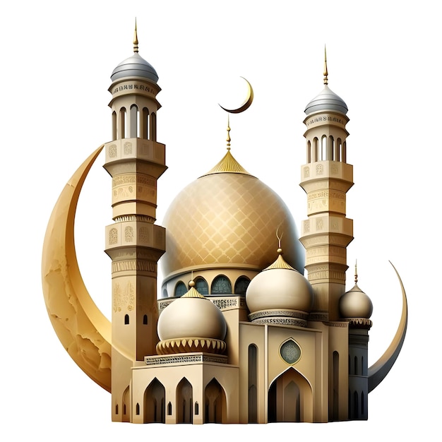 Photo mosque illustration