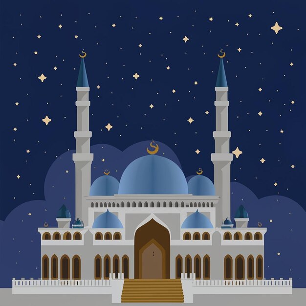 Photo mosque illustration