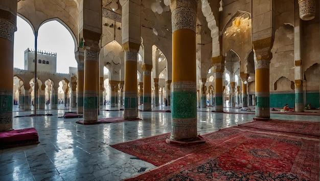 mosque indoor view