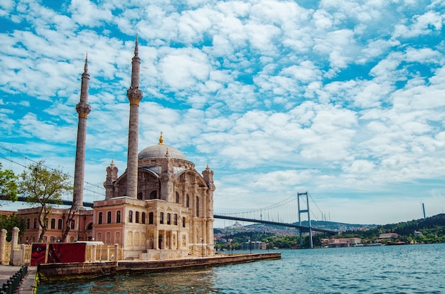 Photo mosque in istanbul turkey architectural monument center of islam cami mescit