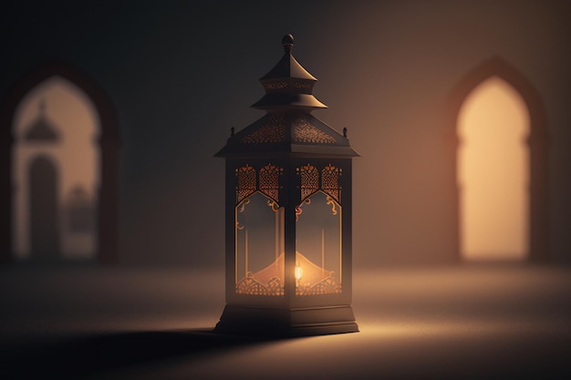 a mosque lantern that is both elegant and understated Focus on capturing the essence of the lantern