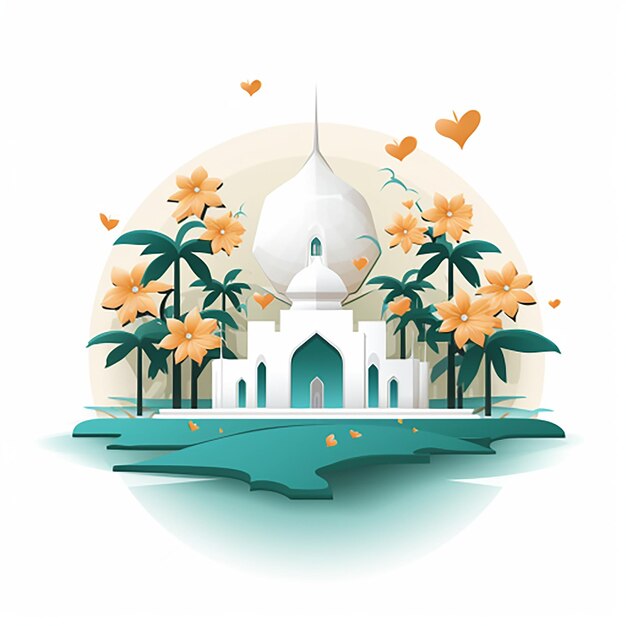 mosque logo illustration