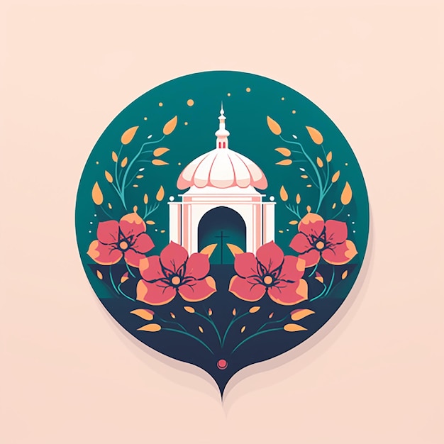mosque logo illustration