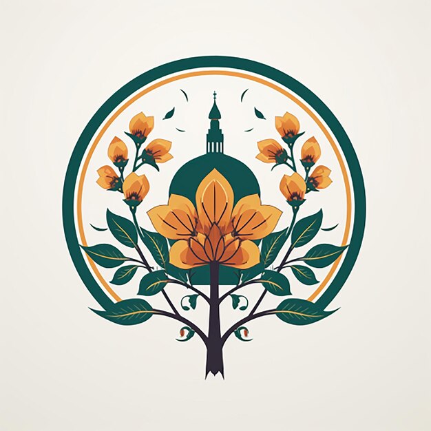 mosque logo illustration