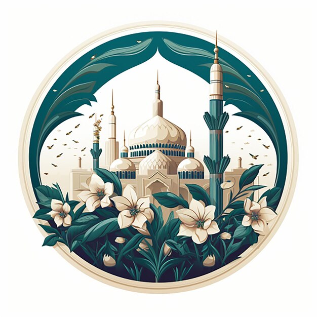 mosque logo illustration